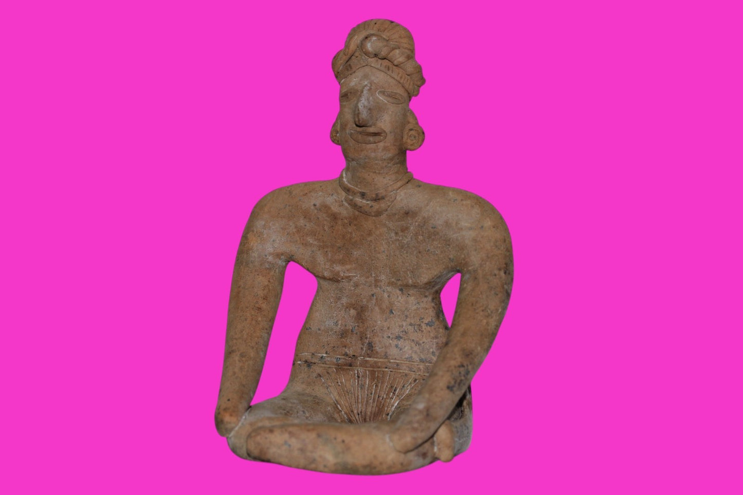 Pre Columbian Museum Quality Artifact Large Tomb Figure Colima Mexico COA 214