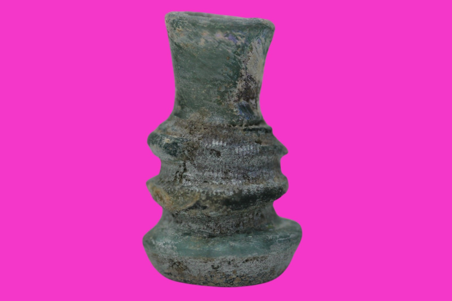 Authentic Persian Artifact Glass Bottle 900-1000 AD Silk Road Hoard COA J29