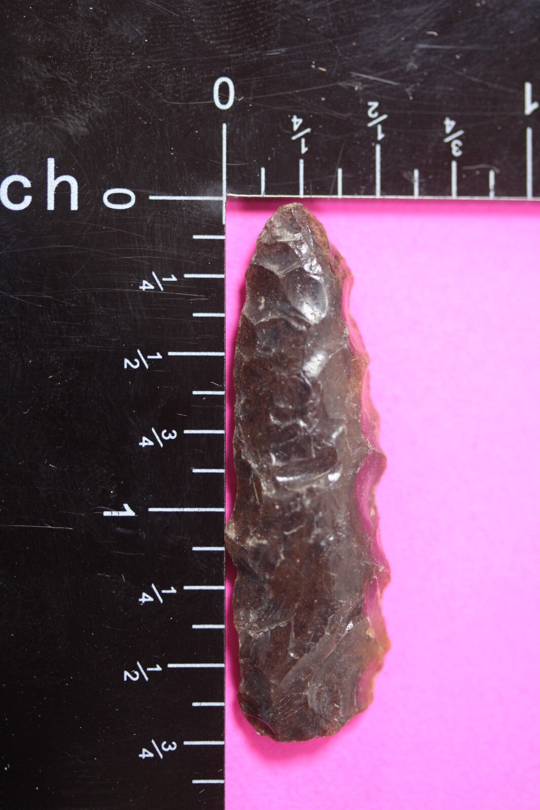 Authentic Pre Columbian Artifact Aztec Arrowhead Battle of Mexico City COA 85