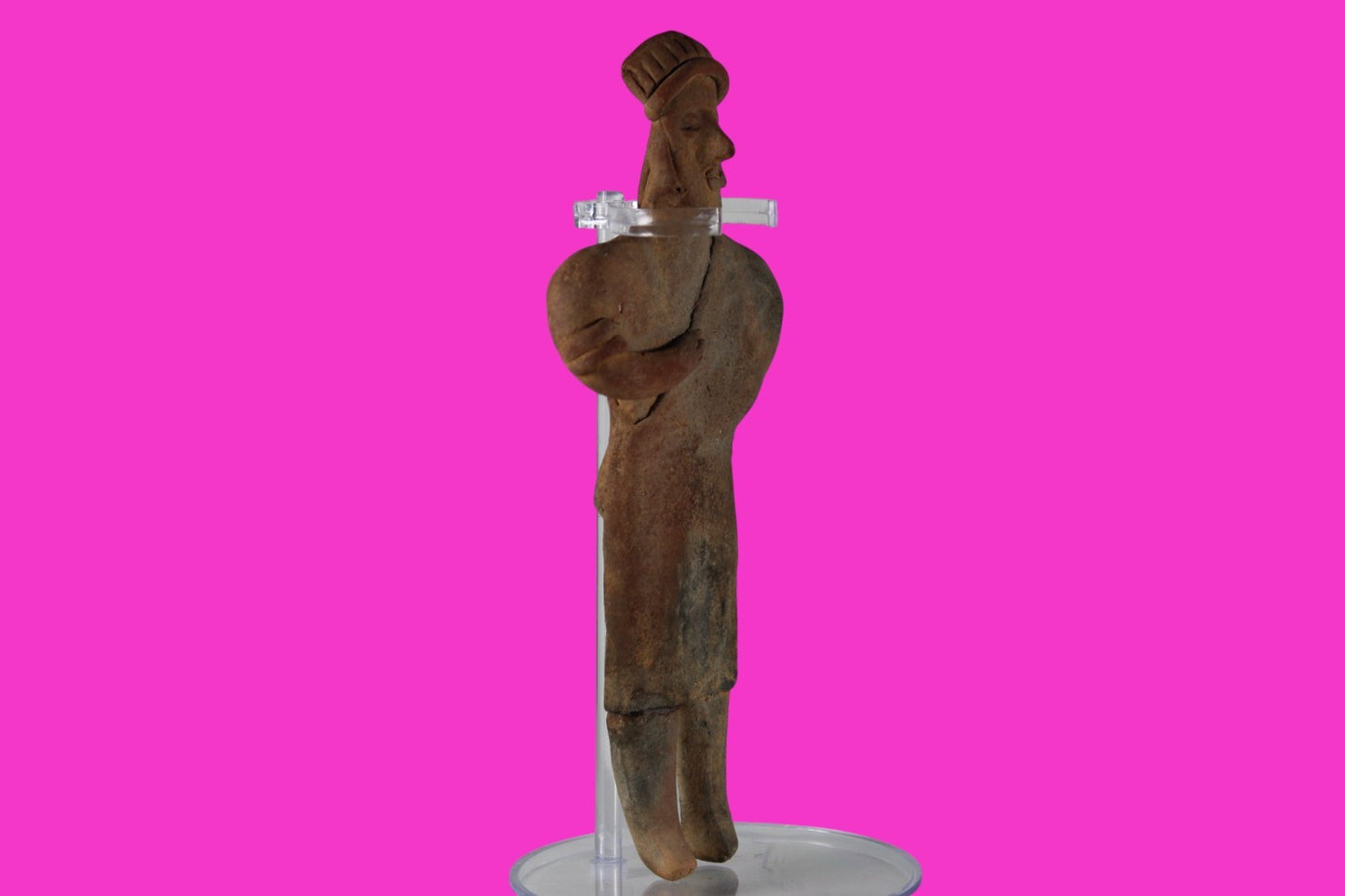 Pre Columbian Artifact Rare Arm in Sling Tomb Figure Colima Mexico 100BC COA 287