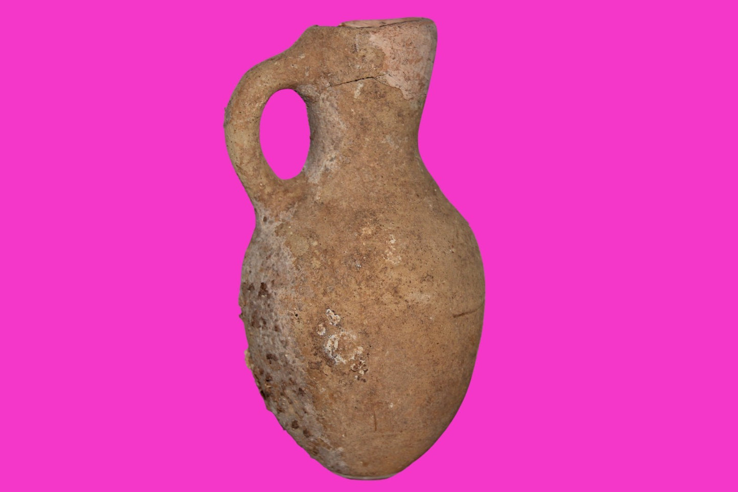 Ancient Holy Land Artifact King David Era Jug Land of Jesus Christ 1000 BC COA 8