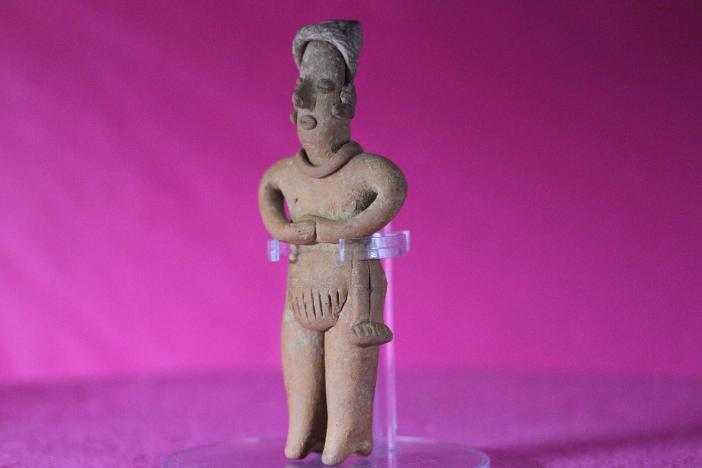 Authentic Pre Columbian Artifact Tomb Figure Colima Mexico 100 BC-250 AD COA 132