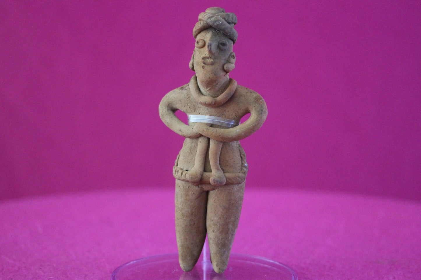 Authentic Pre Columbian Artifact Tomb Figure Colima Mexico 100 BC-250 AD COA 162