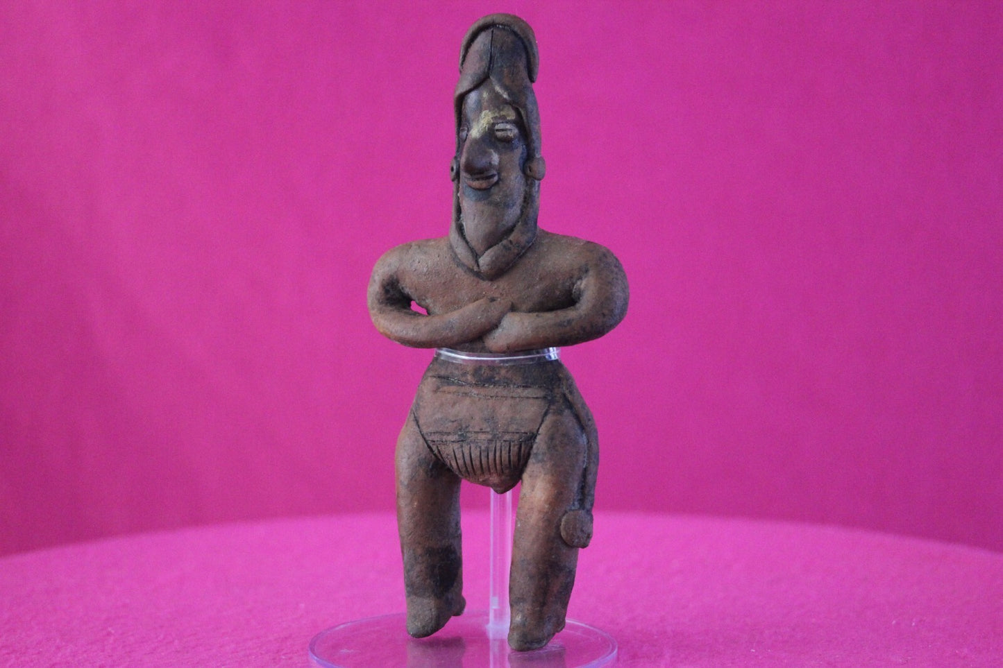 Authentic Pre Columbian Artifact Tomb Figure Colima Mexico 100 BC-250 AD COA 160