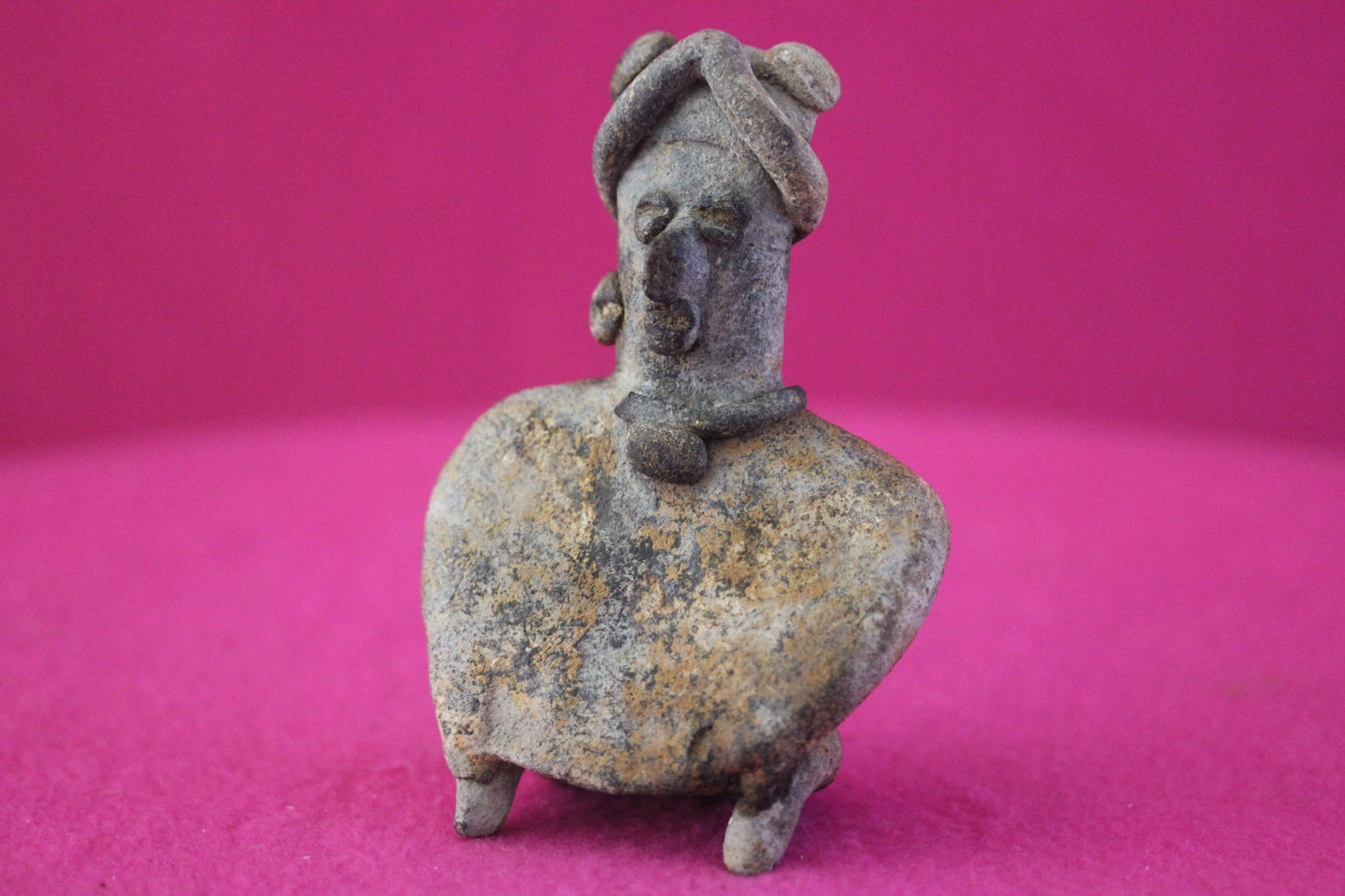 Authentic Pre Columbian Artifact Rare Skirted Tomb Figure Colima Mexico COA 184