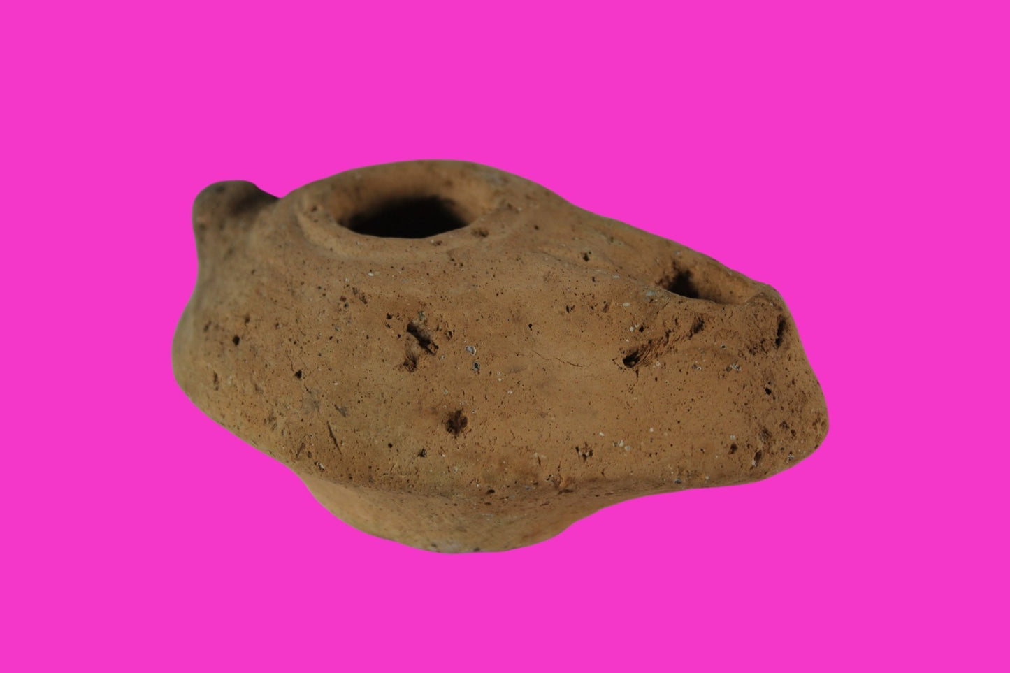 Ancient Holy Land Oil Lamp Artifact  From Jesus Christ Homeland 400-600AD COA 36