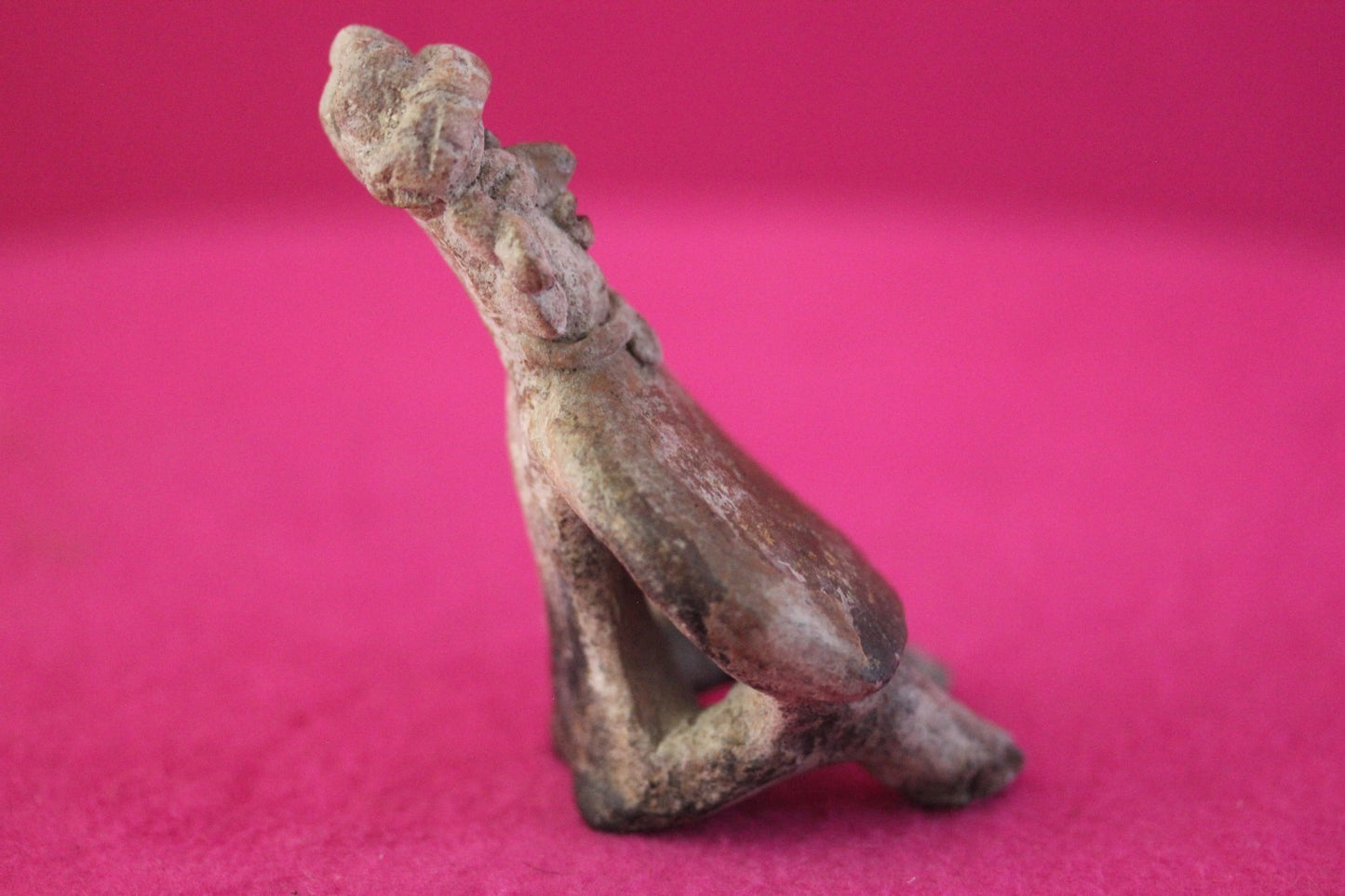 Authentic Pre Columbian Artifact Rare Skirted Tomb Figure Colima Mexico COA 183