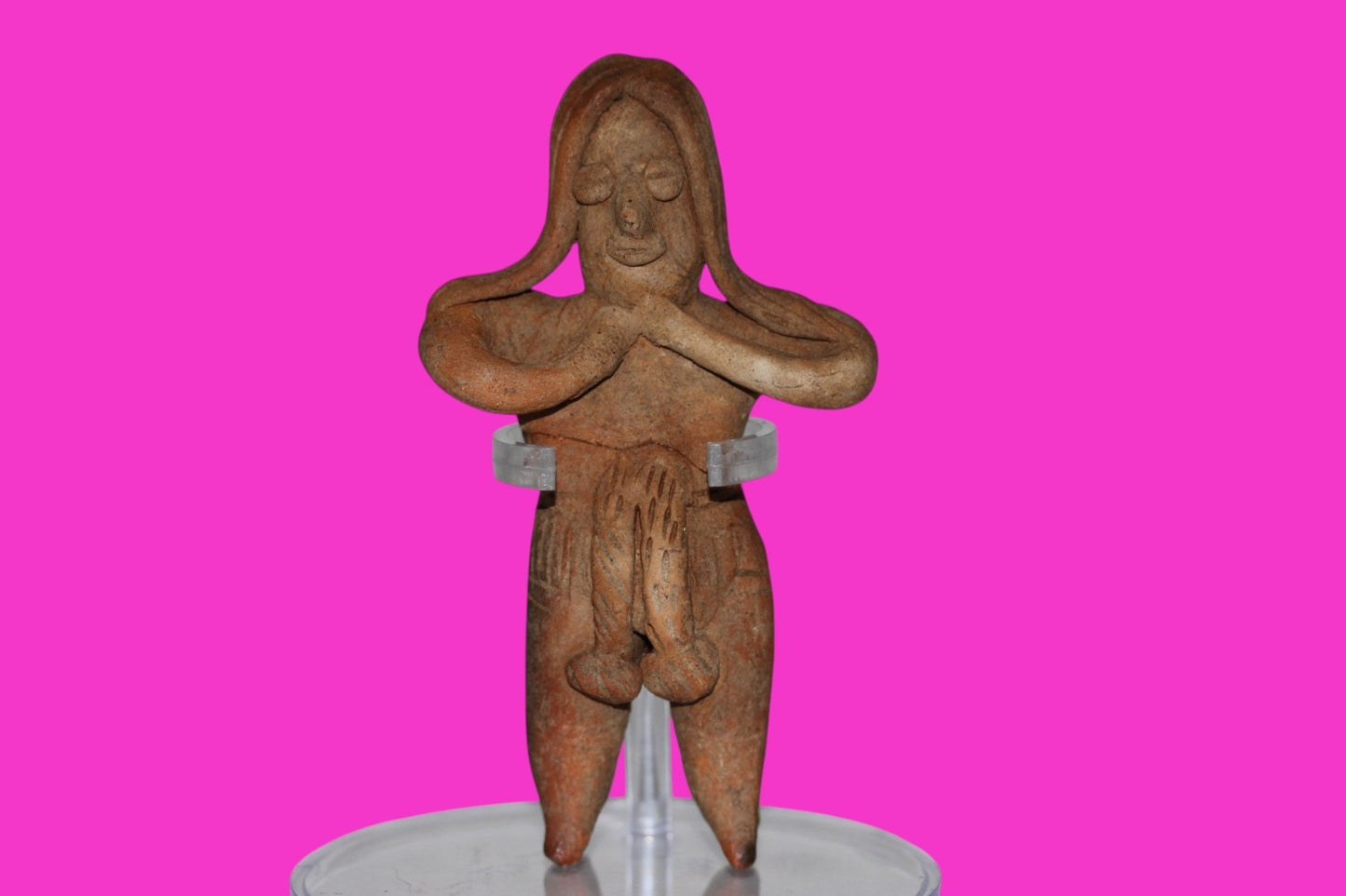 Authentic Pre Columbian Artifact Pretty Lady Tomb Figure Colima Mexico COA 13