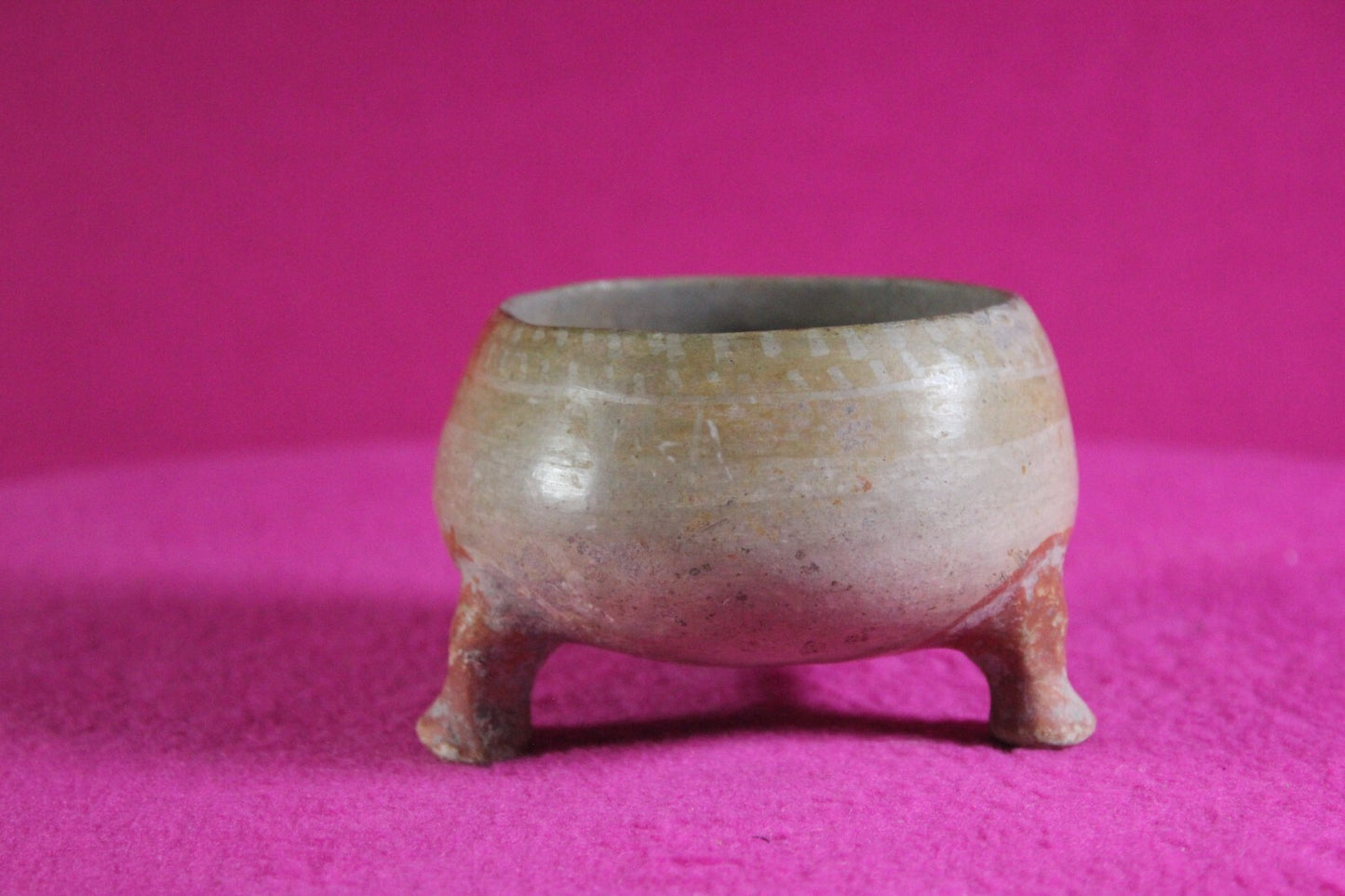 Pre Columbian Artifact Authentic Mini Tripod Bowl 1000-1400 AD Nicaragua COA J92