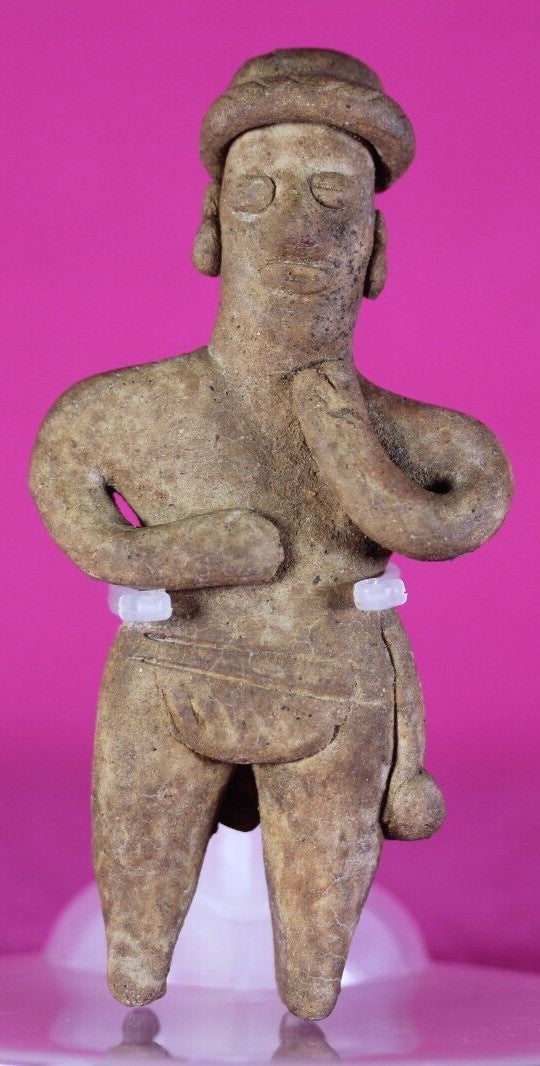 Pre Columbian Artifact Colima Figure Mexico 300BC-300AD Certified COA J72