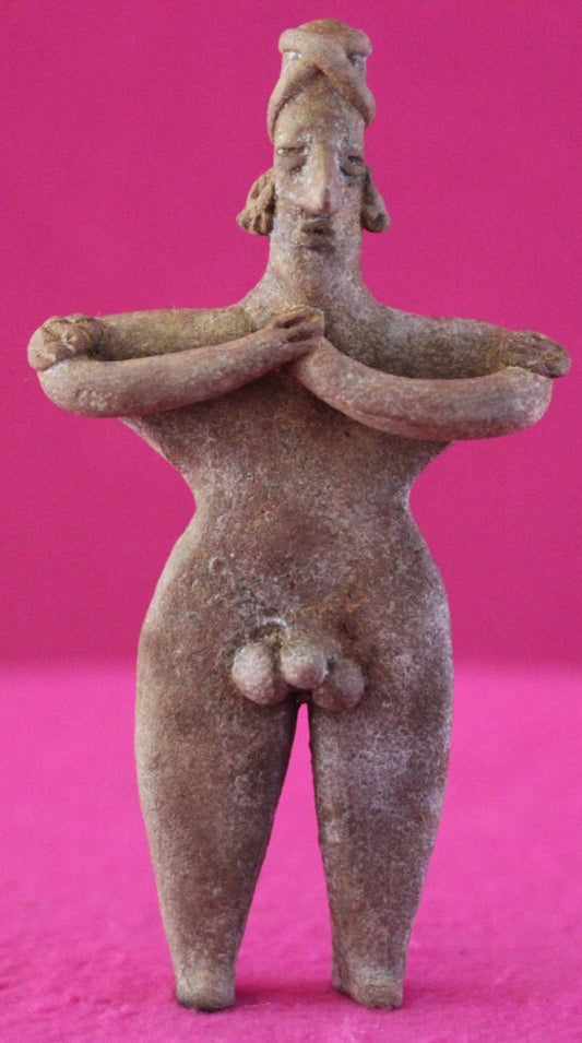 Pre Columbian Artifact Authentic Tomb Figure Colima Mexico 100 BC-250 AD COA 174
