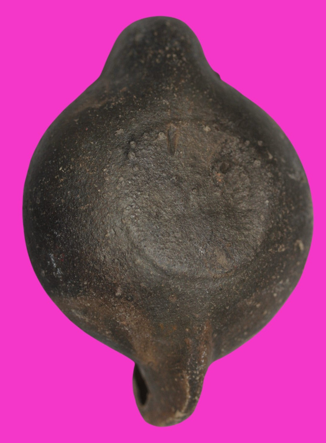 Ancient Holy Land Oil Lamp Artifact Jesus Christ Homeland 100-400 AD COA J110