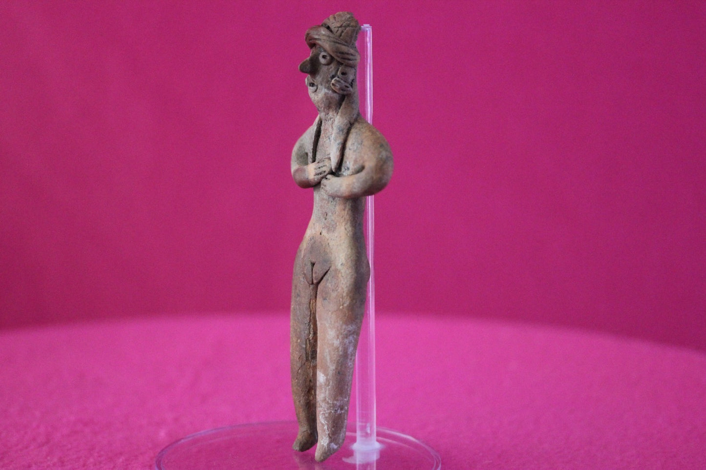 Pre Columbian Artifact Authentic Pretty Lady Tomb Figure Colima Mexico COA 204