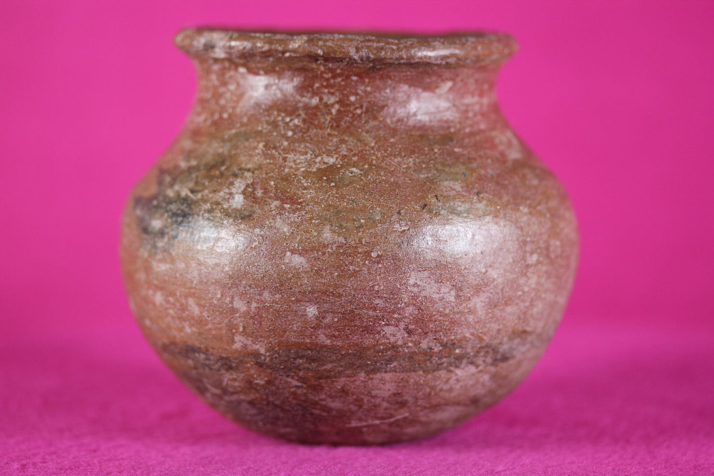 Pre Columbian Artifact Colima 300 BC-300 AD Red Jar Guaranteed Authentic COA J57