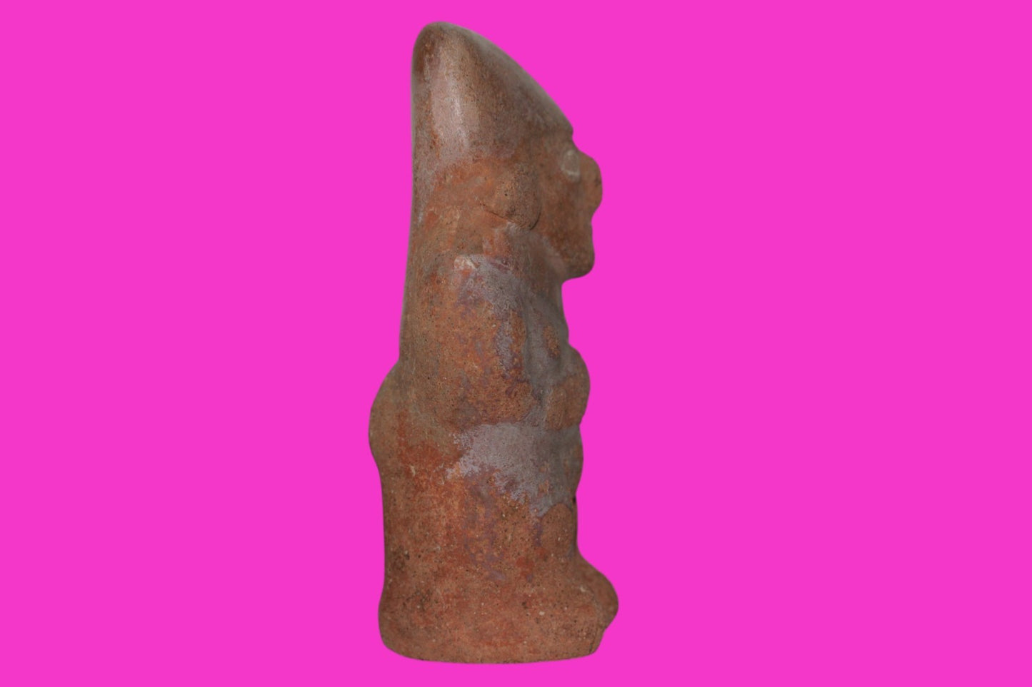 Pre Columbian Authentic Artifact Moche Rattle Figure Peru 850 - 1100 AD COA J34