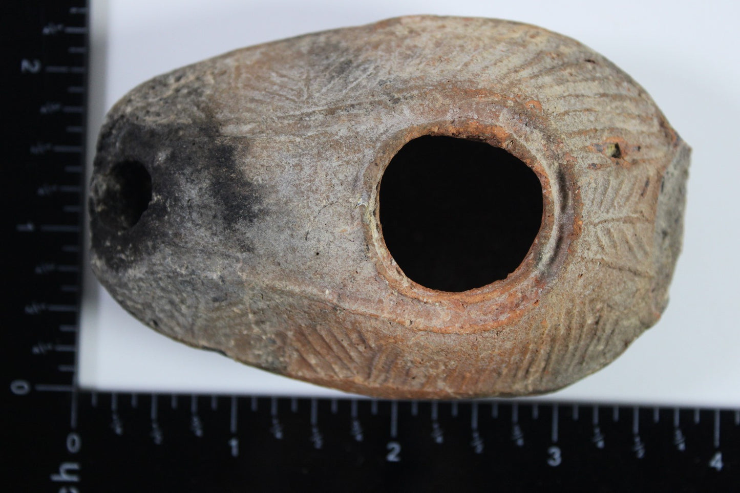 Oil Lamp Holy Land Ancient Artifact Jesus Christ Home Israel 300-600 AD COA 107