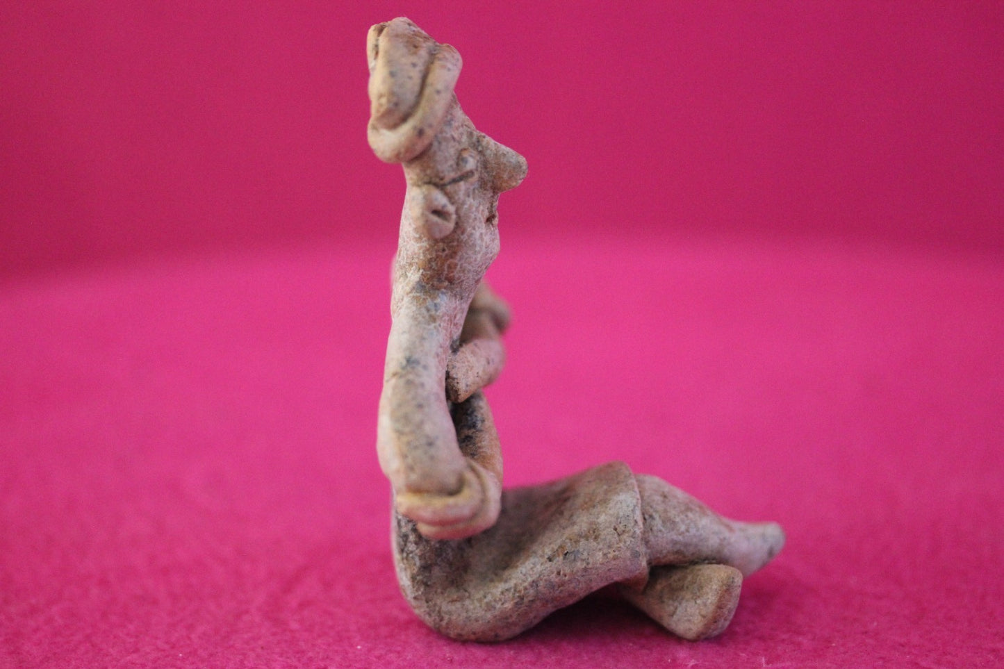 Authentic Pre Columbian Artifact Rare Seated Tomb Figure Colima Mexico COA 188