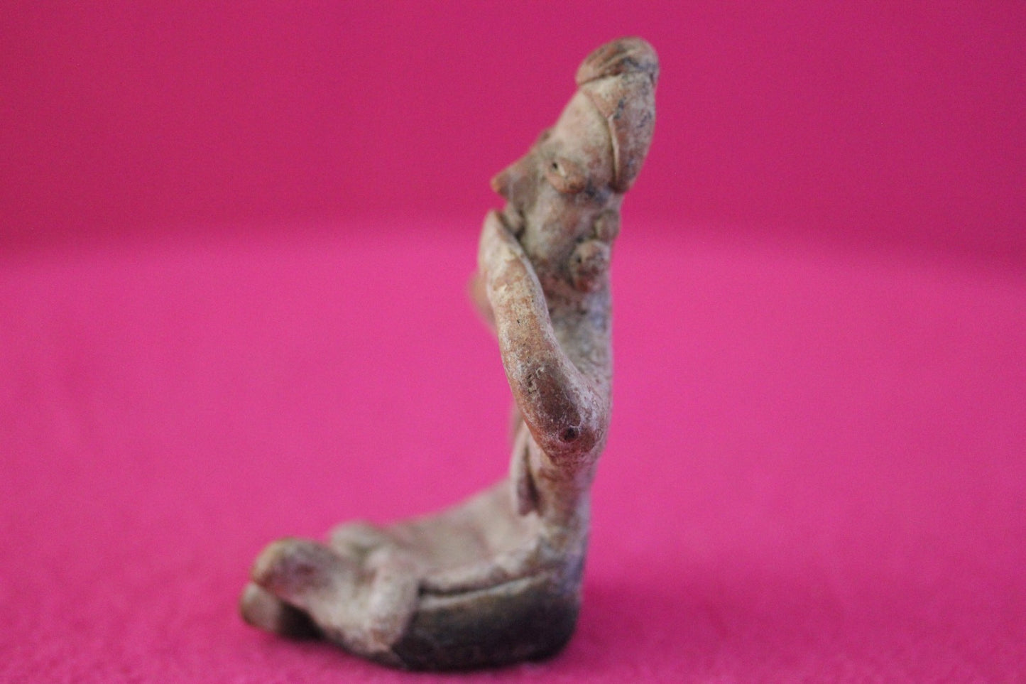 Authentic Pre Columbian Artifact Sleepy Grandma Tomb Figure Colima Mexico COA179