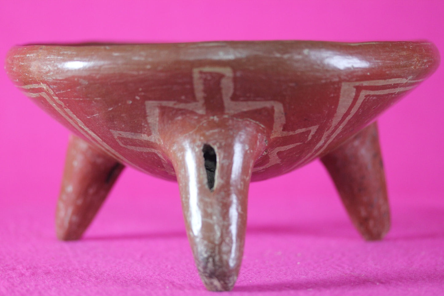 Ex Arte Primitivo Pre Columbian Artifact Chupicuaro Tripod Bowl 400-100 BC J40