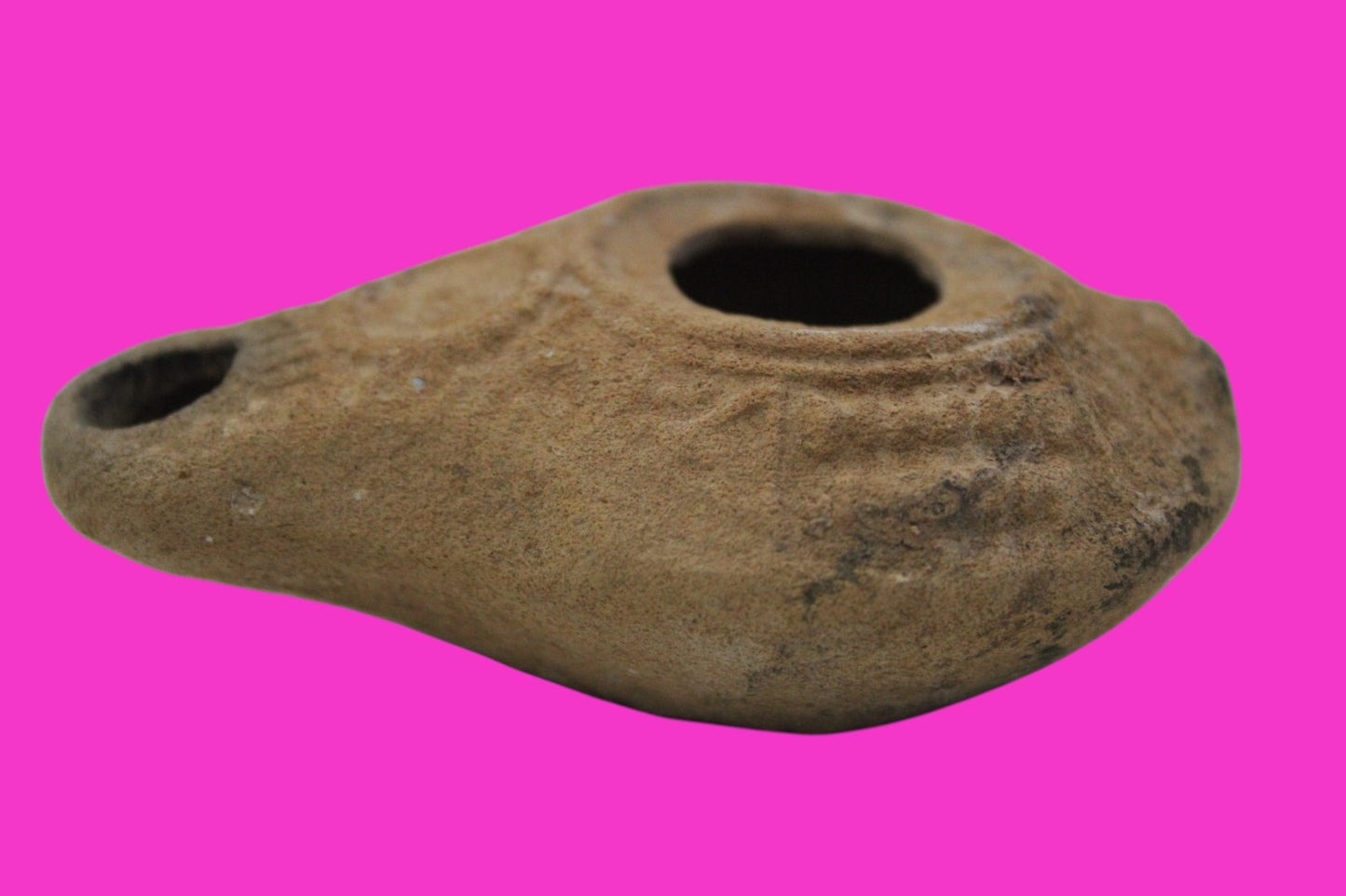 Ancient Holy Land Oil Lamp Artifact From Jesus Christ Home Land 100-500AD COA 52