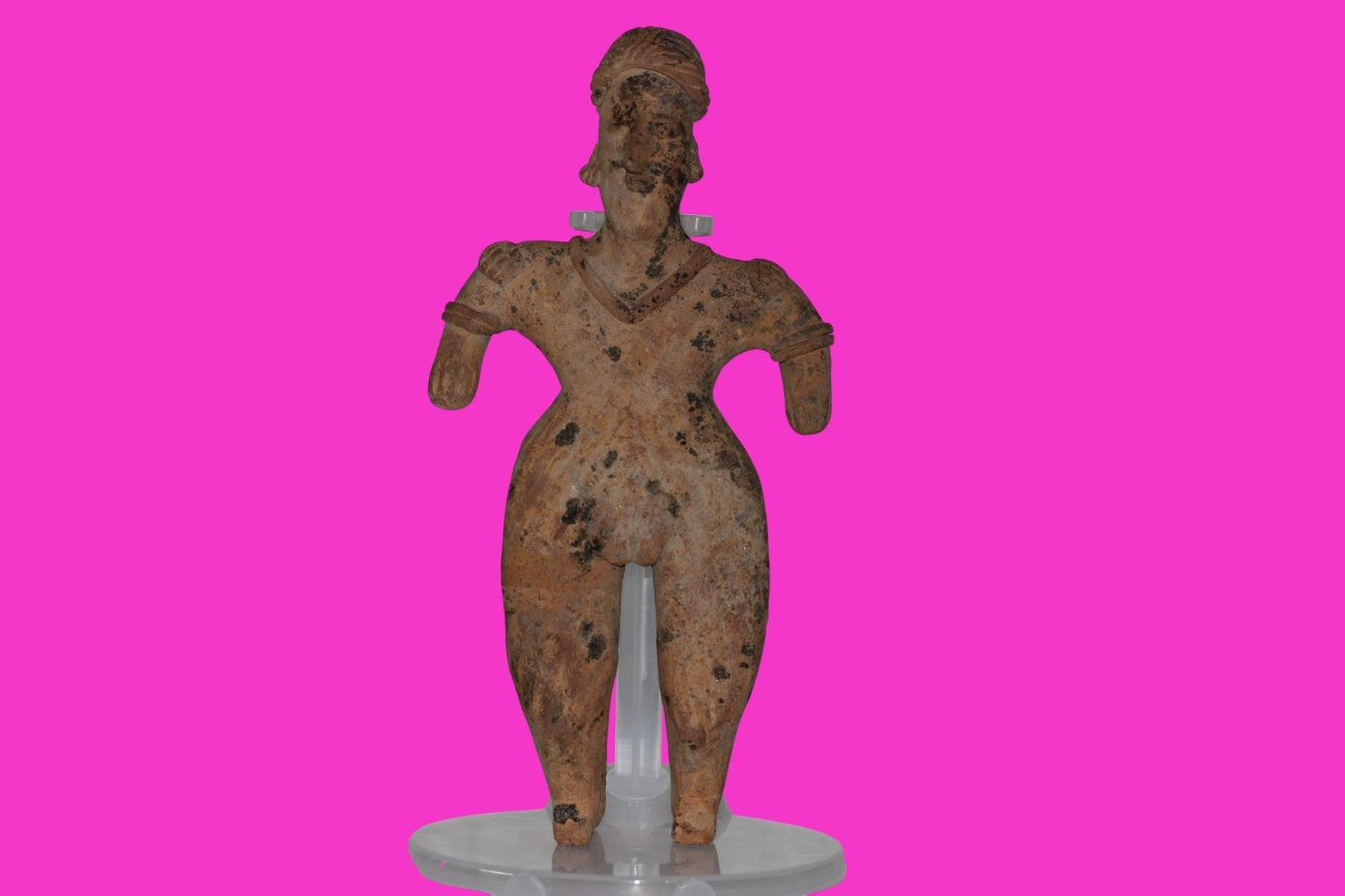 Pre Columbian Artifact 7 inch Female Tomb Figure Colima Mexico 100 BC COA 257