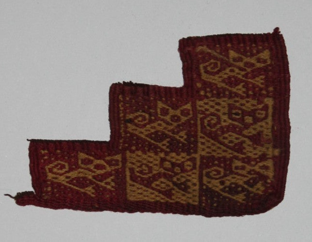 Pre Columbian Authentic Artifact Frameable Textile Border Chancay Peru COA 05