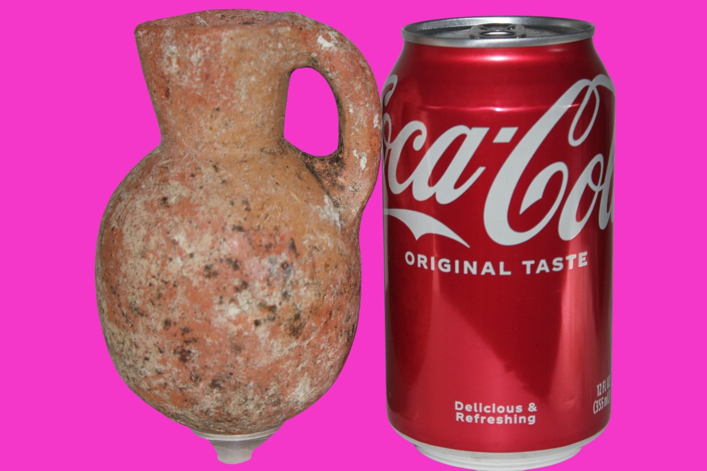 Ancient Holy Land Artifact Jug From Time of Jesus Christ 100 BC - 100 AD COA 16