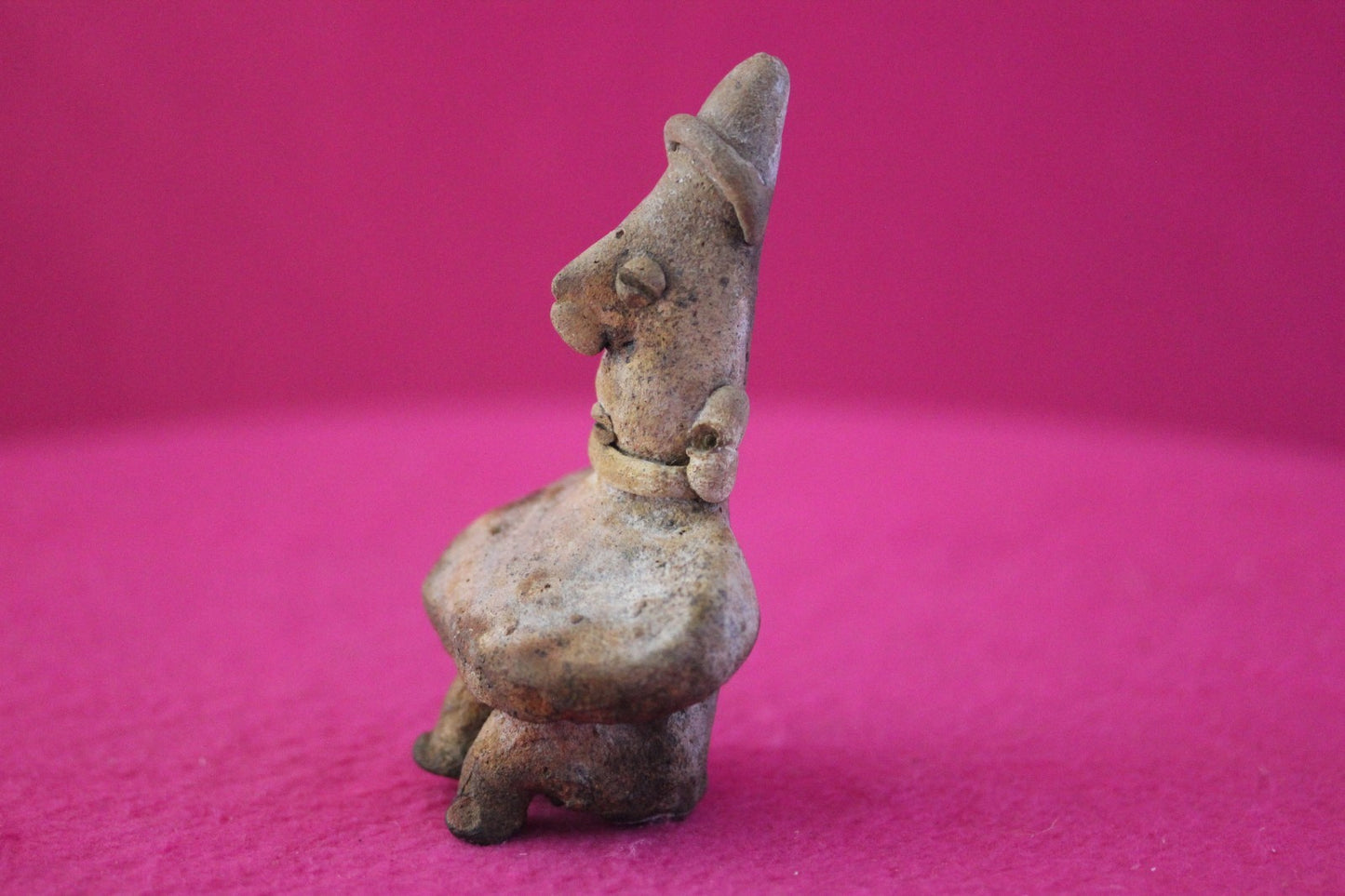 Authentic Pre Columbian Artifact Rare Skirted Tomb Figure Colima Mexico COA 182