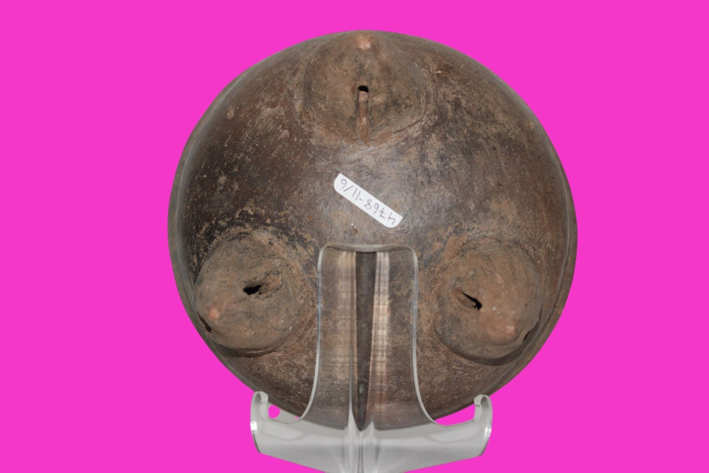 Pre Columbian Authentic Artifact Michoacan Tripod Rattle Bowl Mexico COA J16