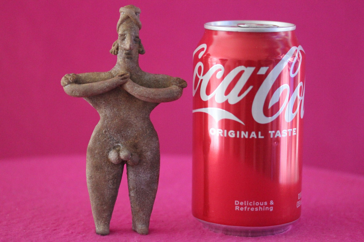 Authentic Pre Columbian Artifact Tomb Figure Colima Mexico 100 BC-250 AD COA 174