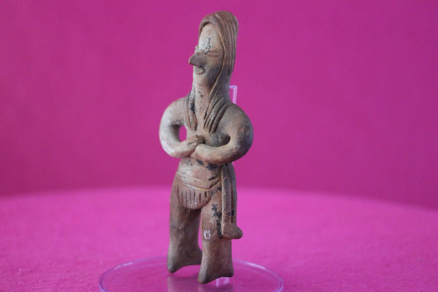 Pre Columbian Artifact Authentic Pretty Lady Tomb Figure Colima Mexico COA 196