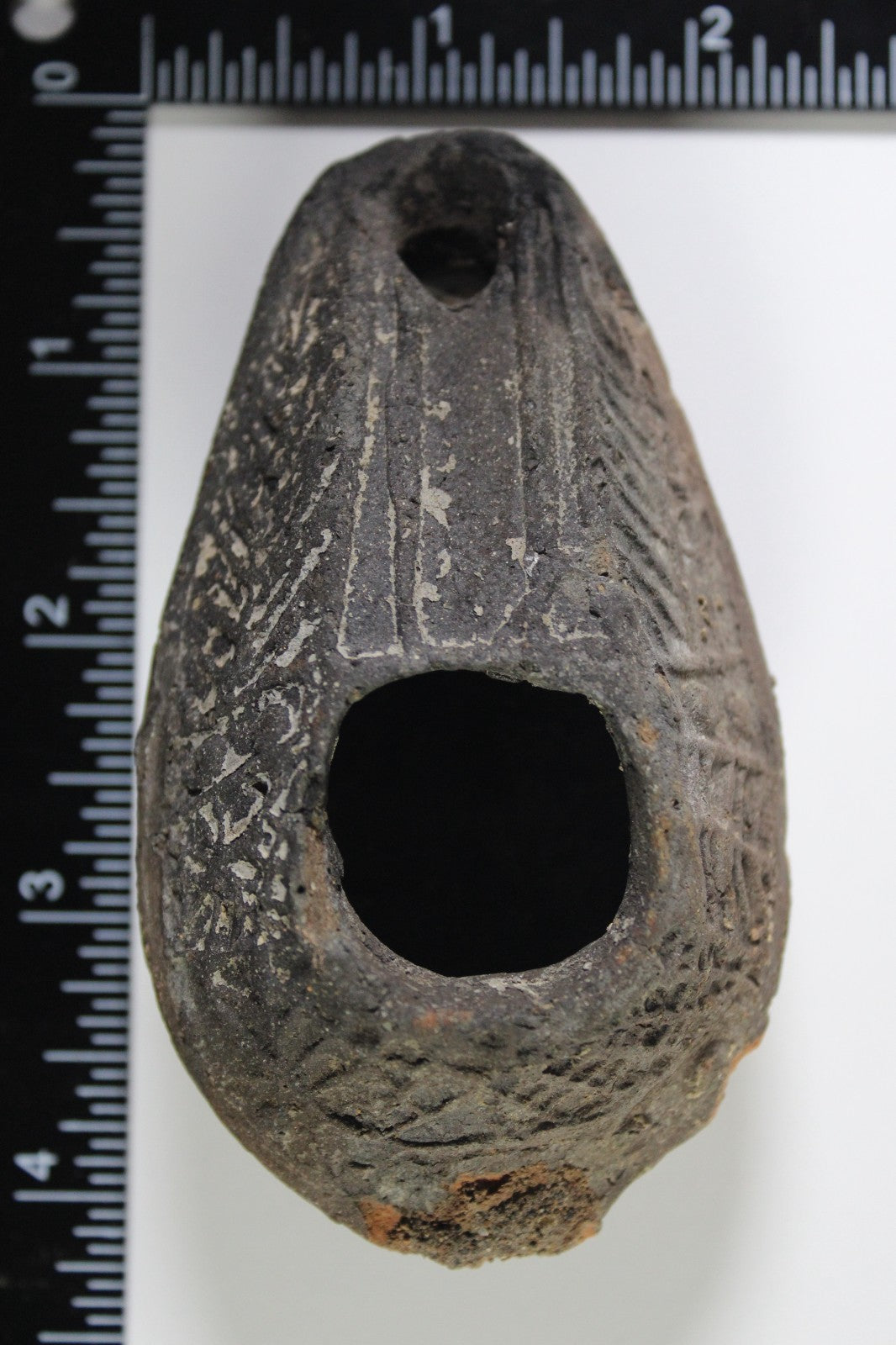 Oil Lamp Holy Land Ancient Artifact Jesus Christ Home Israel 300-600 AD COA 132