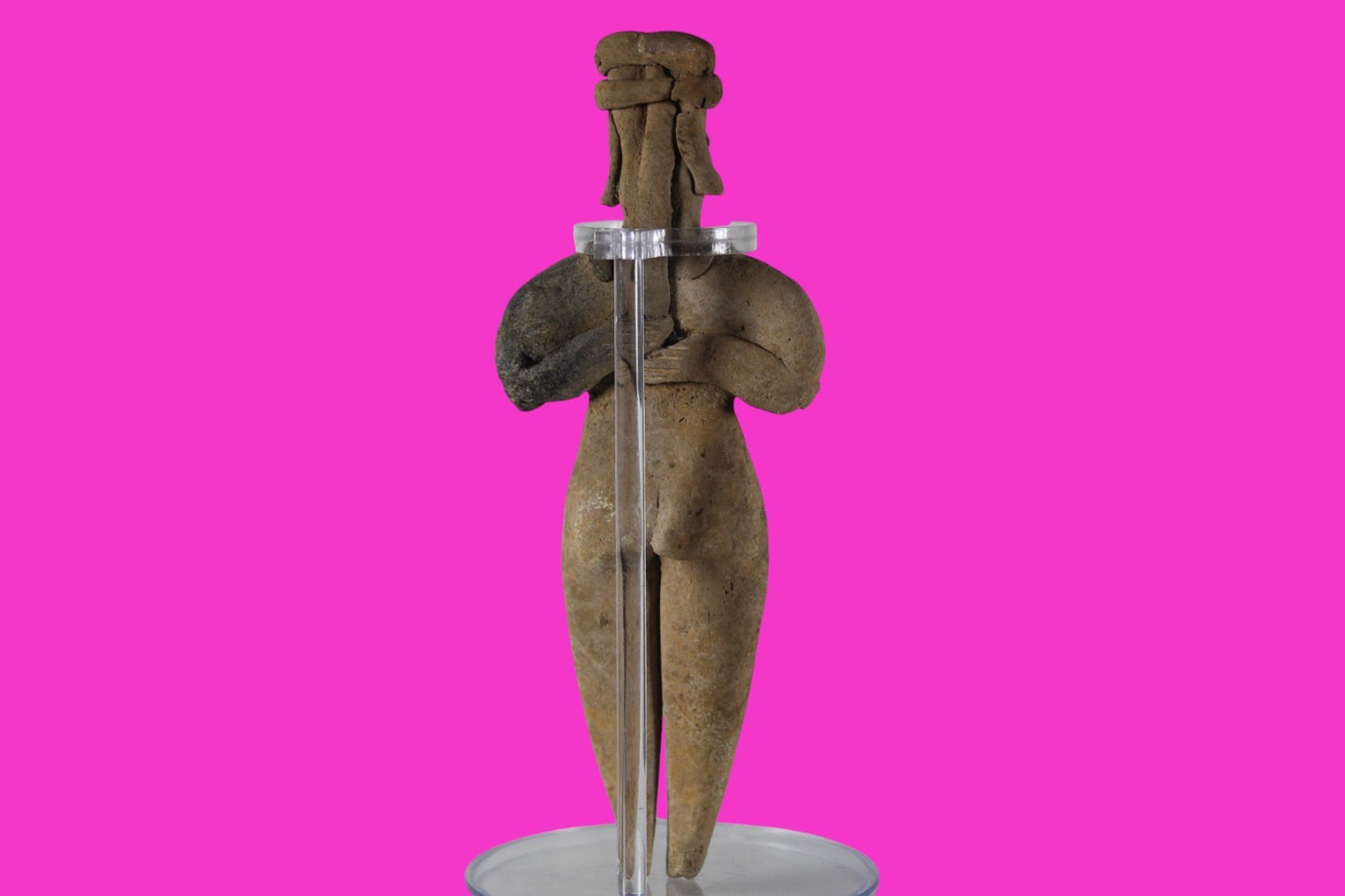 Pre Columbian Artifact 7 in Female Shaft Tomb Figure Colima Mexico 100BC COA 278