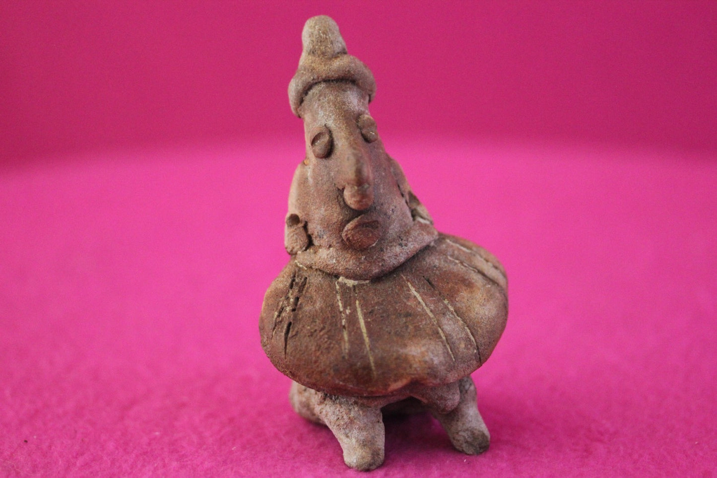 Authentic Pre Columbian Artifact Rare Skirted Tomb Figure Colima Mexico COA 181
