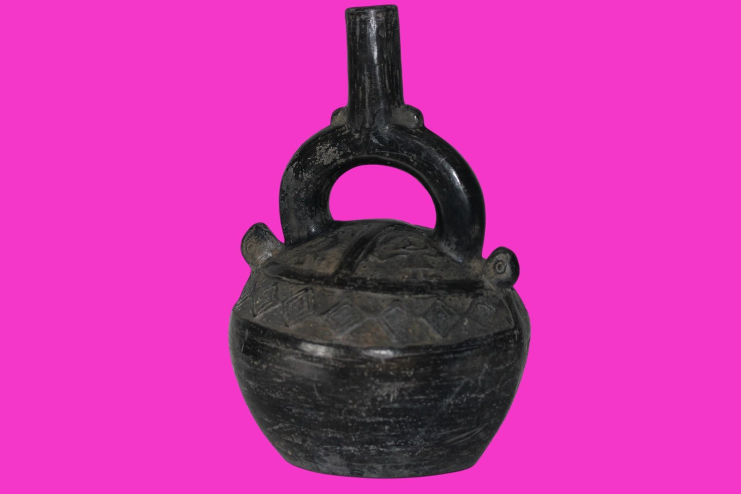 Pre Columbian Artifact Authentic Chimu Warrior Vessel 900-1400 AD Peru COA 222