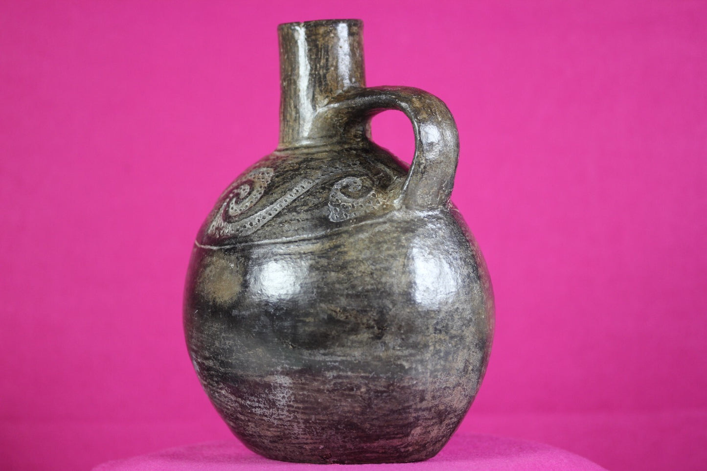 Pre Columbian Artifact Moche Incised Pottery Jar 100-800 AD Authentic COA J26