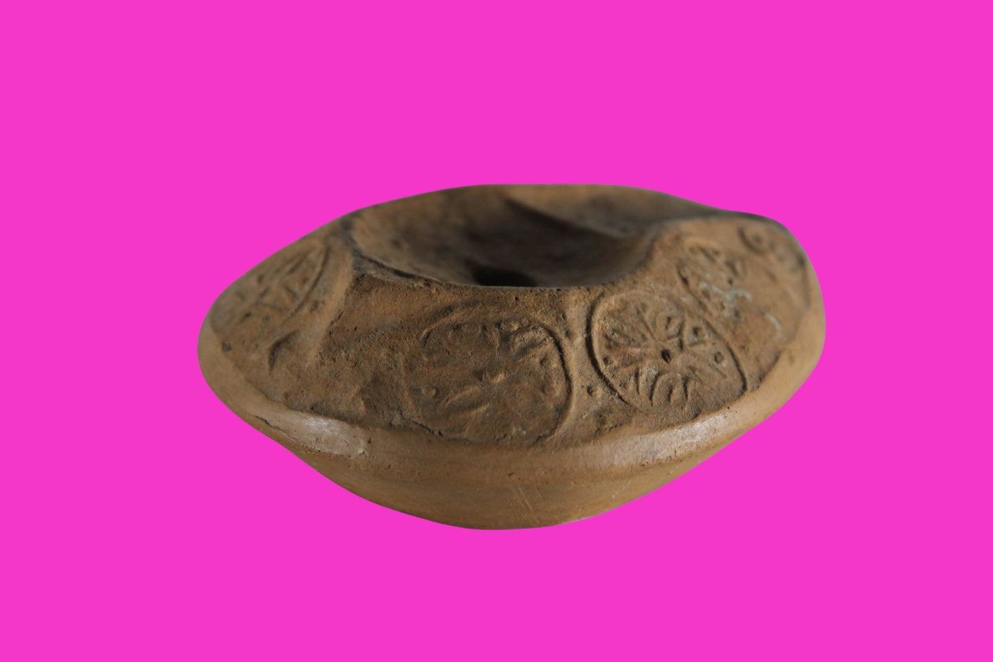 Large Holy Land Oil Lamp Ancient Artifact Jesus Christ Homeland 400-500AD COA 26