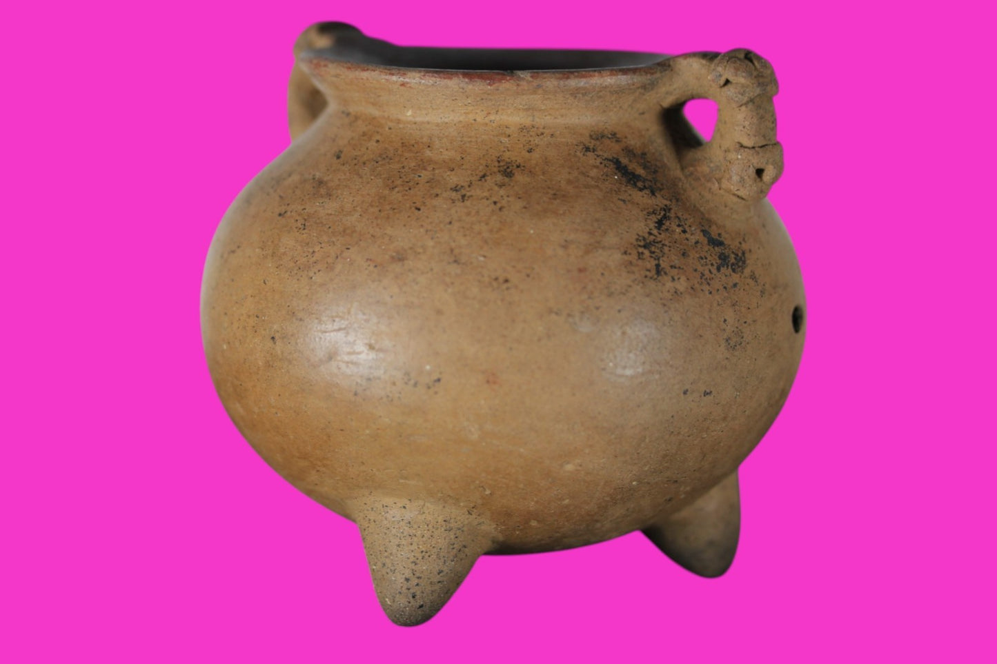 Authentic Pre Columbian Artifact  Tripod Bowl Nicoya Costa Rica 700 AD COA J07
