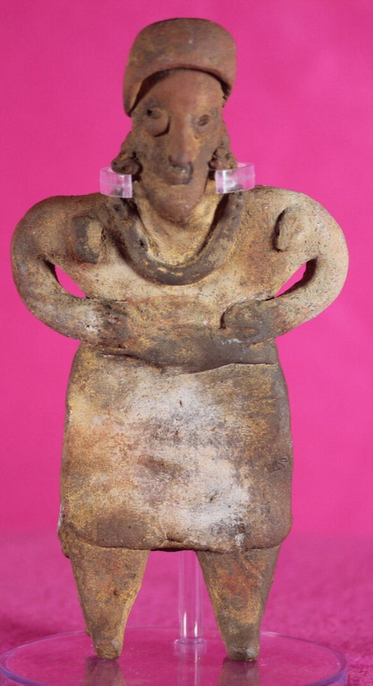 Pre Columbian Authentic Artifact Rare Grandma Tomb Figure Colima Mexico COA 142