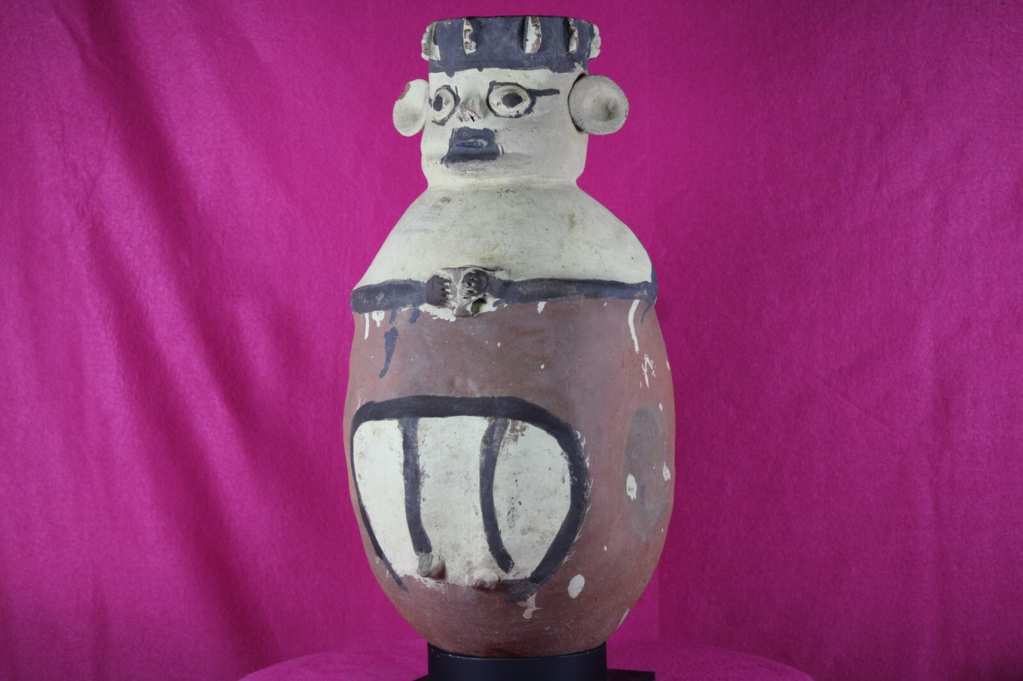 Pre Columbian Artifact Authentic 18 Inch Chancay Man Ex Arte Primitivo COA T106