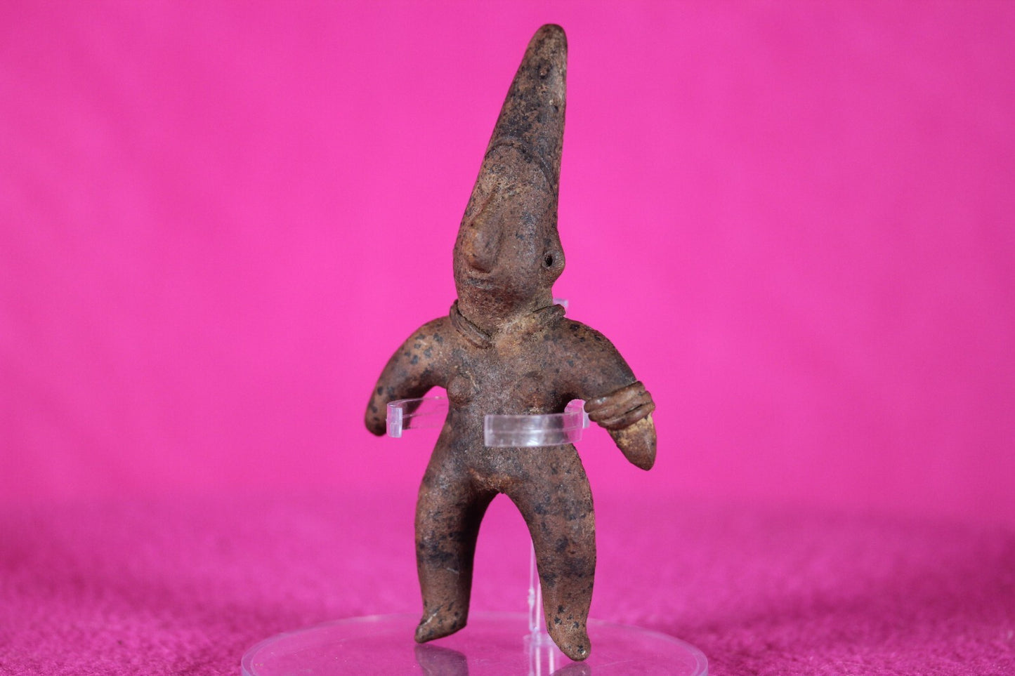 Pre Columbian Authentic Artifact Girl Figure Colima Mexico 100 BC-250 AD COA 138