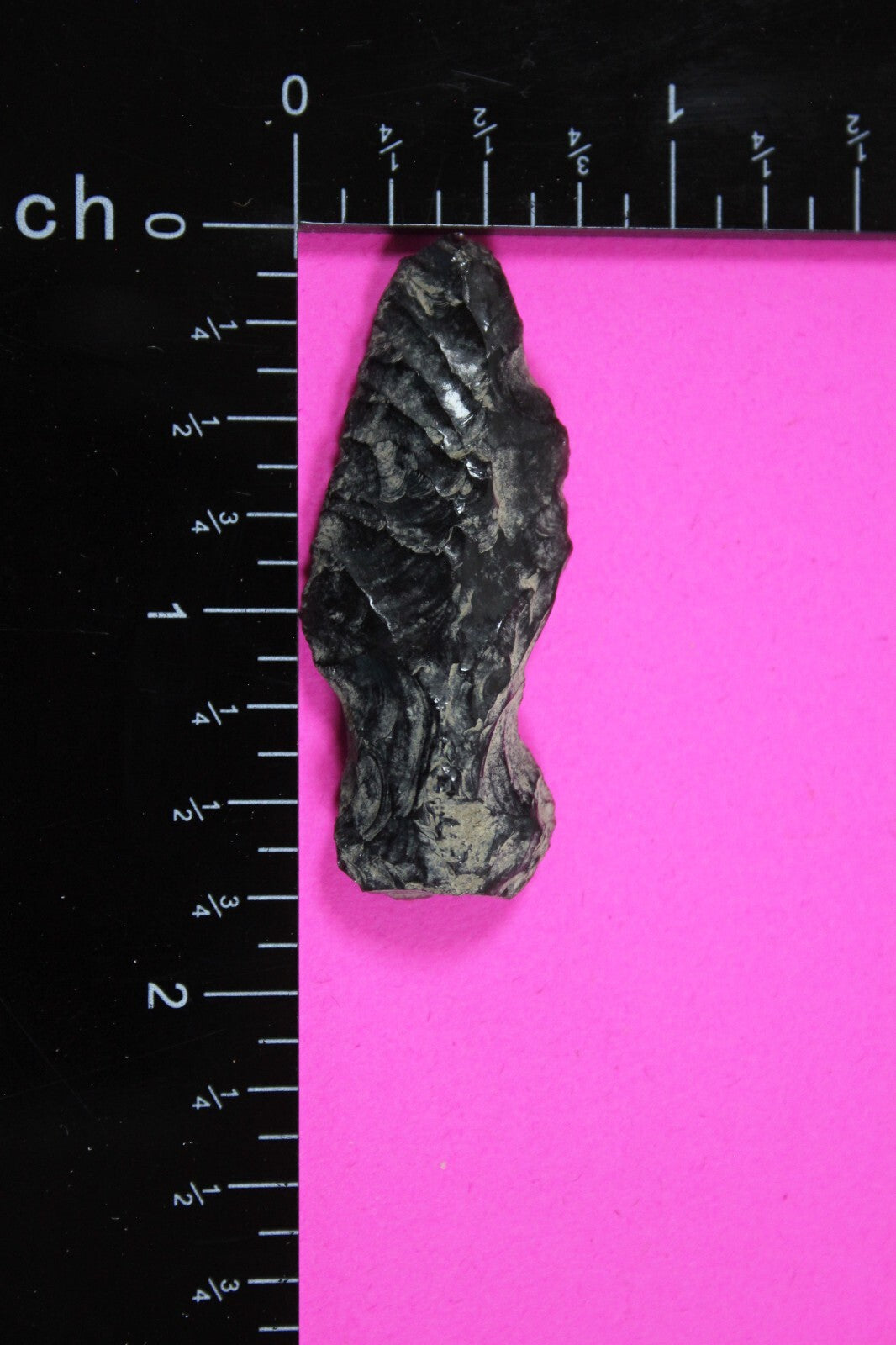 Pre Columbian Artifact Authentic Aztec Arrowhead Battle of Mexico City COA 64