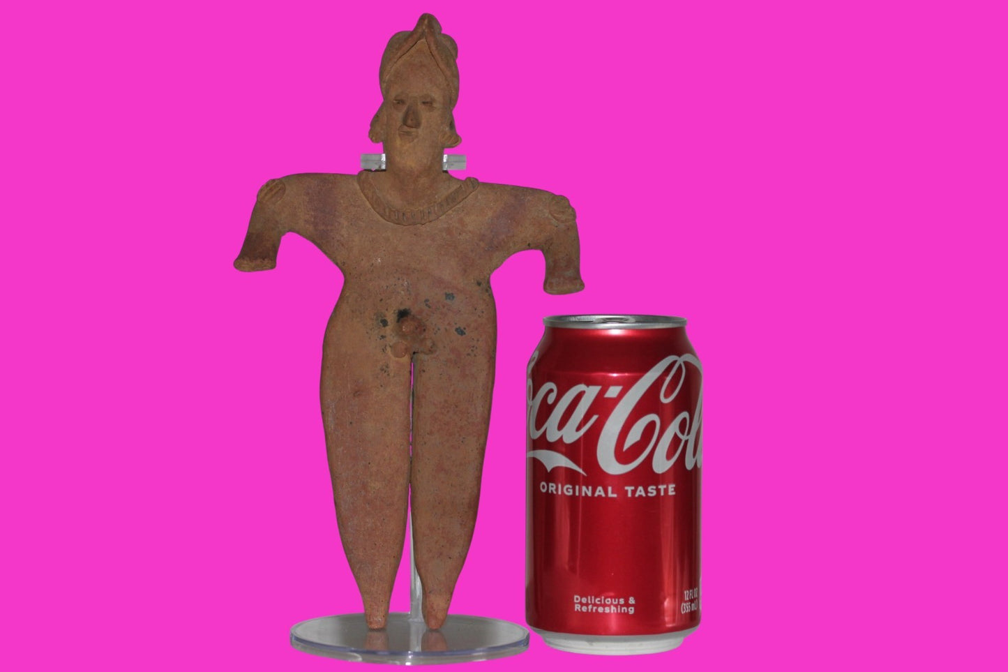 Pre Columbian Artifact Huge 9 Inch Tall Tomb Figure Colima Mexico 100 BC COA 231