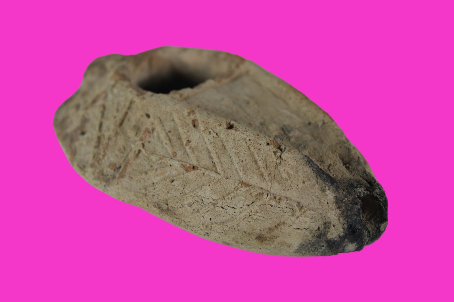 Oil Lamp Holy Land Ancient Artifact Jesus Christ Home Israel 300-600 AD COA 105