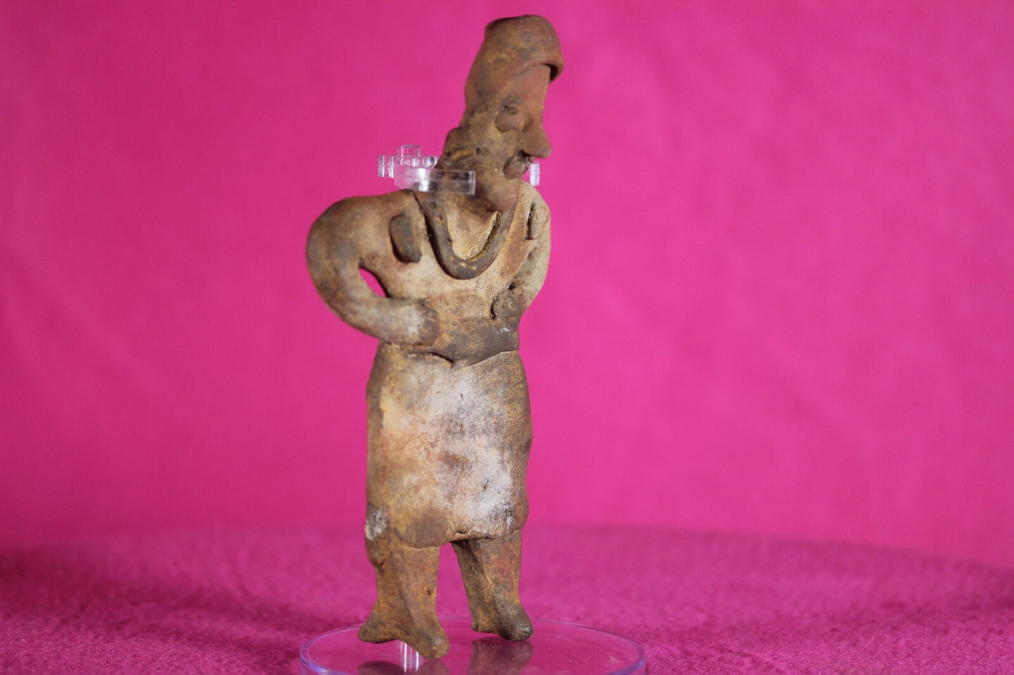 Authentic Pre Columbian Artifact Rare Grandma Tomb Figure Colima Mexico COA 142