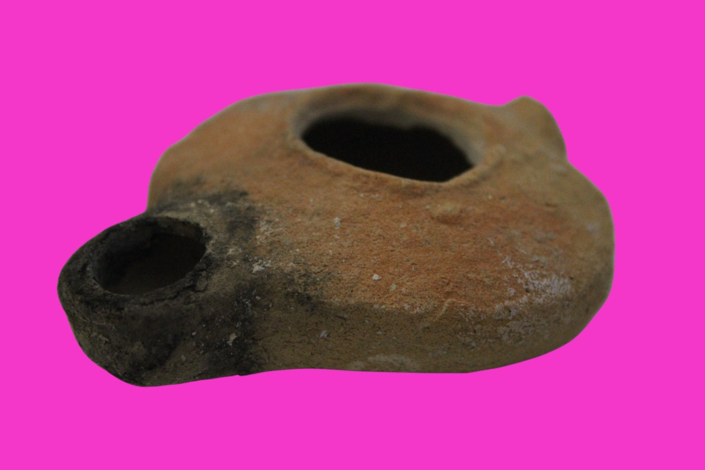Ancient Holy Land Oil Lamp Artifact Jesus Christ Home Land 100BC-100AD COA 48
