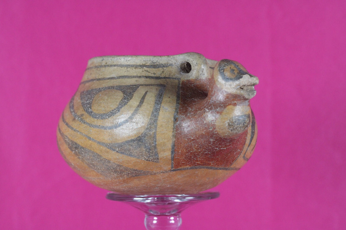 Ex Sotheby's Authentic Pre Columbian Artifact Casas Grandes Avian Bowl COA T113