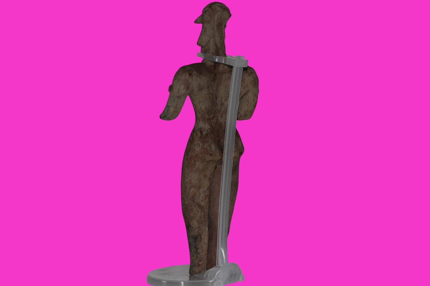 Pre Columbian Artifact Huge 9 Inch Tall Tomb Figure Colima Mexico 100 BC COA 233