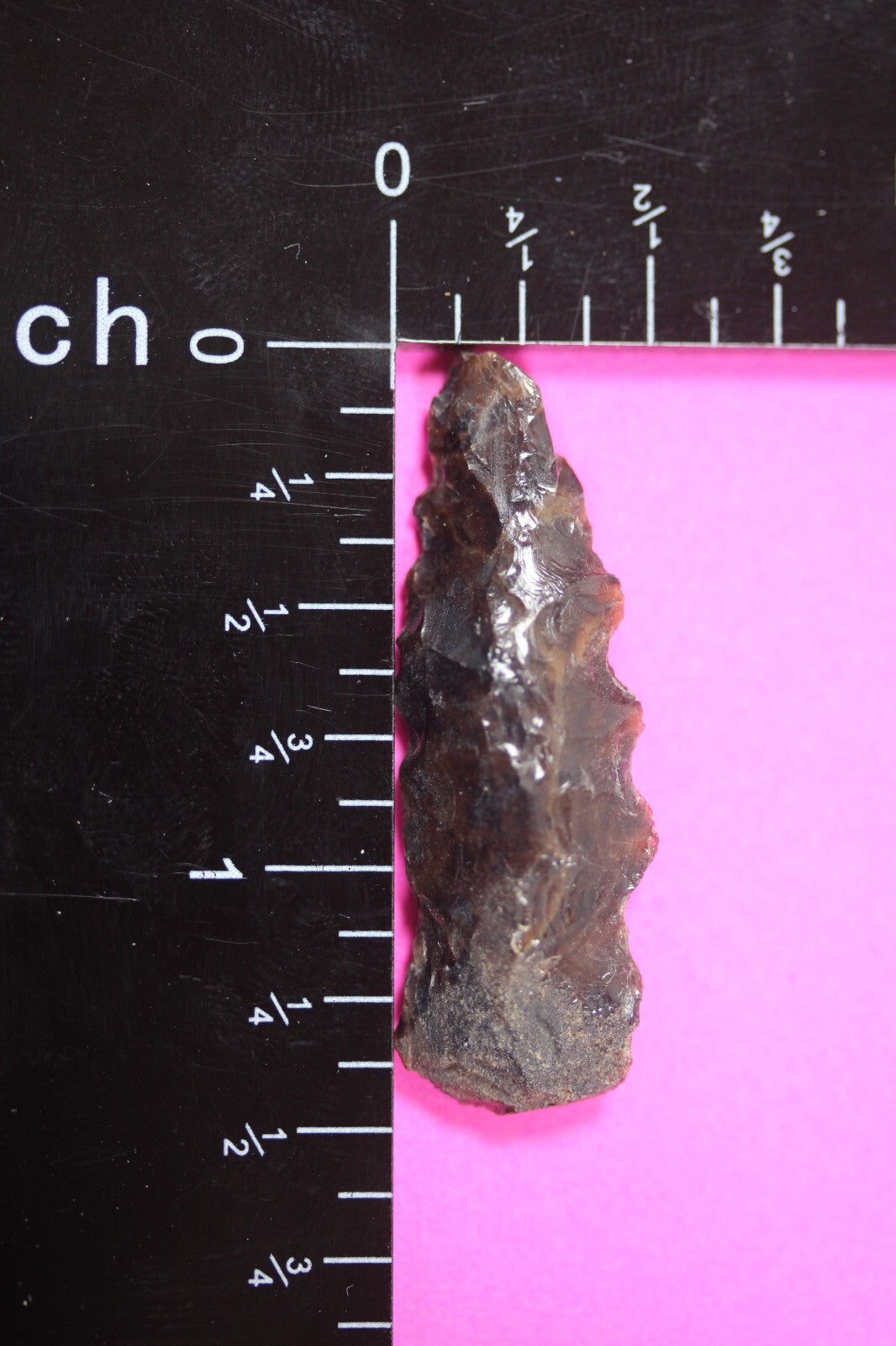 Authentic Pre Columbian Artifact Aztec Arrowhead Battle of Mexico City COA 61