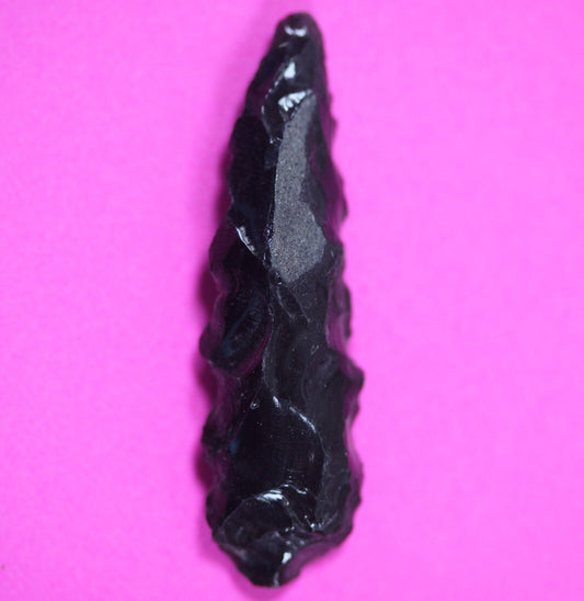 Authentic Pre Columbian Artifact Aztec Arrowhead Battle of Mexico City COA 62